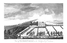 View of Lumley Castle in the Bishoprick of Durham. c1779-1790