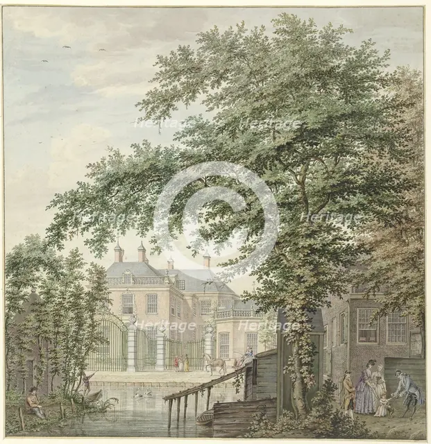 View of Luxemburg House at Maarssen on the Vecht, 1757-1822. Creator: Hermanus Petrus Schouten.