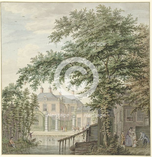 View of Luxemburg House at Maarssen on the Vecht, 1757-1822. Creator: Hermanus Petrus Schouten.