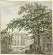 View of Luxemburg House at Maarssen on the Vecht, 1757-1822. Creator: Hermanus Petrus Schouten