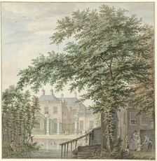 View of Luxemburg House at Maarssen on the Vecht, 1757-1822. Creator: Hermanus Petrus Schouten