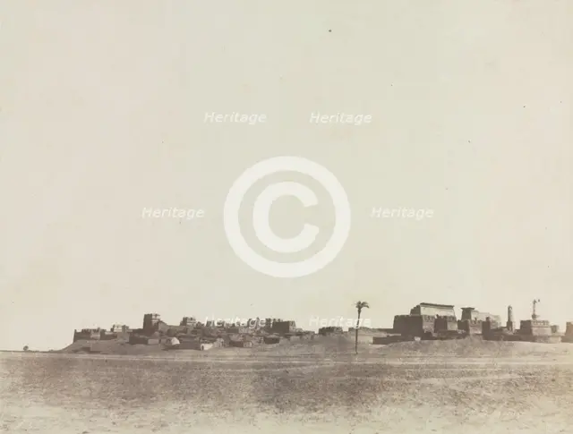 View of Luxor, 1854. Creator: John Beasley Greene (American, 1832-1856).
