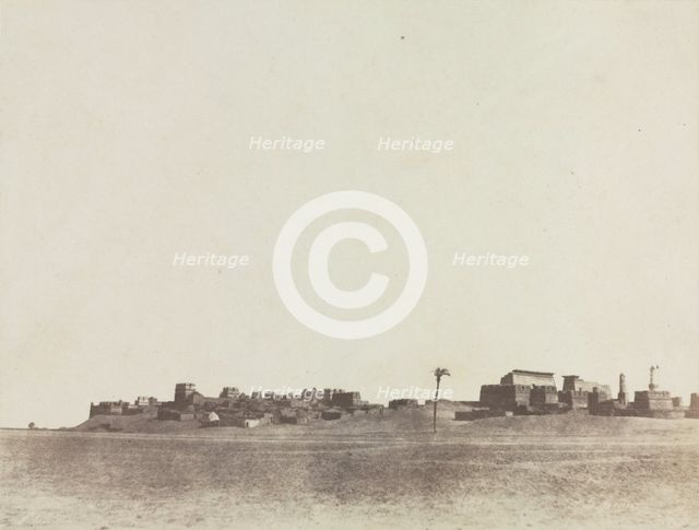 View of Luxor, 1854. Creator: John Beasley Greene (American, 1832-1856).