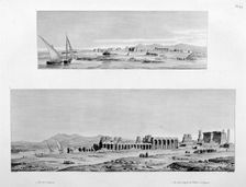 View of Luxor, and the Temple of Thebes at Luxor, Egypt, c1808