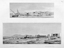 View of Luxor, and the Temple of Thebes at Luxor, Egypt, c1808