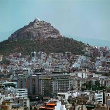 View of Lycabettus Hill and the Acropolis