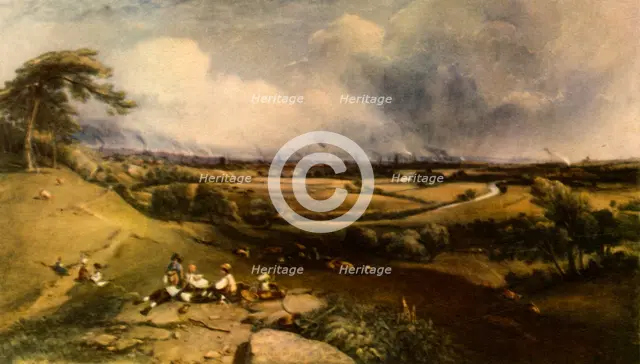 'View of Manchester from Higher Broughton', 1835, (1943).  Creator: William Wyld.