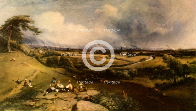 'View of Manchester from Higher Broughton', 1835, (1943).  Creator: William Wyld.