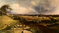 View of Manchester from Higher Broughton 1835, (1943). Creator: William Wyld