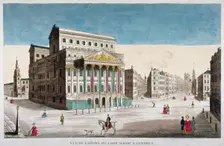 View of Mansion House, Cornhill and Lombard Street, City of London, 1790. Artist: Anon