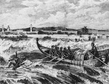 View of Madras from the Sea c1891. Creator: James Grant