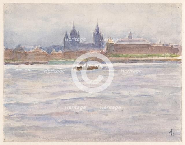 View of Mainz from the river, 1894. Creator: Carel Nicolaas Storm.