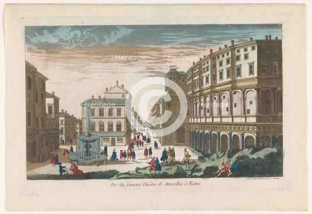 View of Marcellus's Theatre at Rome, 1745-1775. Creator: Unknown.