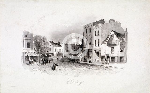 View of Mare Street, Hackney, London, c1860. Artist: Anon