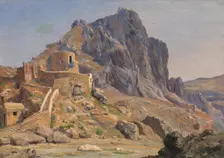 View of Marina Piccola, Capri: Morning Light, 1851. Creator: Thorald Lessoe