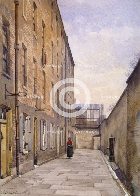 View of Marshalsea Place, Southwark, London, 1887. Artist: John Crowther