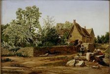 View of Marston, near Oxford, early 19th century. Artist: William Turner