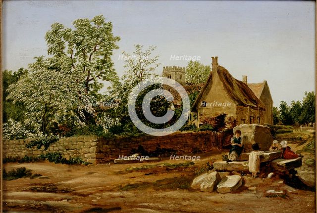 View of Marston, near Oxford, early 19th century. Artist: William Turner.