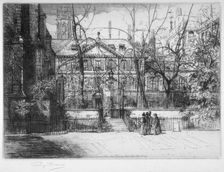 View of Master's House at Inner and Middle Temple, City of London, 1897. Artist: Percy Thomas