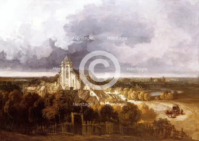 'View of Meaux', 1800-1843. Creator: Georges Michel.