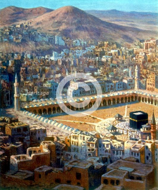 'View of Mecca', from La Vie de Mohammed, Prophete d'Allah, c1880-c1920. Artist: Etienne Dinet