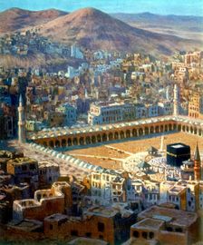 View of Mecca from La Vie de Mohammed, Prophete d'Allah, c1880-c1920. Artist: Etienne Dinet