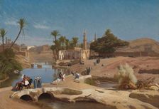 View of Medinet El-Fayoum, c. 1868/1870. Creator: Jean-Leon Gerome