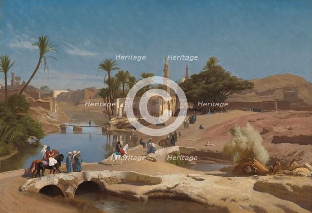 View of Medinet El-Fayoum, c. 1868/1870. Creator: Jean-Leon Gerome.