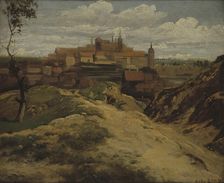 View of Meissen, 1829. Creator: Thomas Fearnley