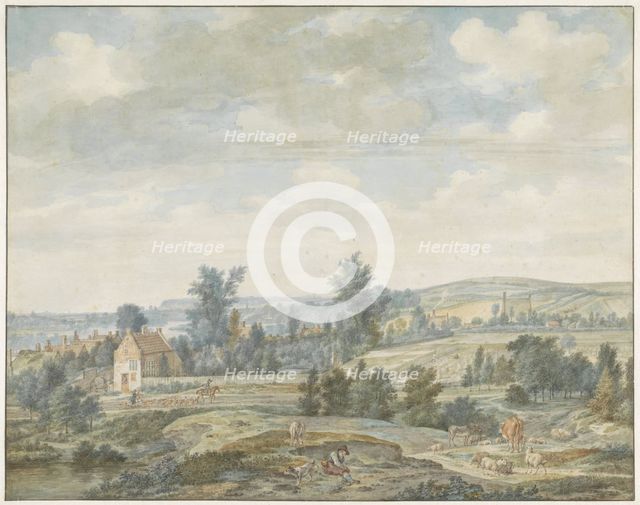 View of Middachten and Animals, 1776. Creator: Aert Schouman.