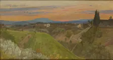 View of Monte Amiata, Tuscany, c1880. Artist: Giovanni Costa