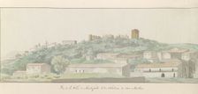 View of Monteforte Irpino and San Martino castle, 1778. Creator: Louis Ducros