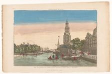 View of Montelbaan tower and the Oudeschans in Amsterdam, 1700-1799. Creator: Anon