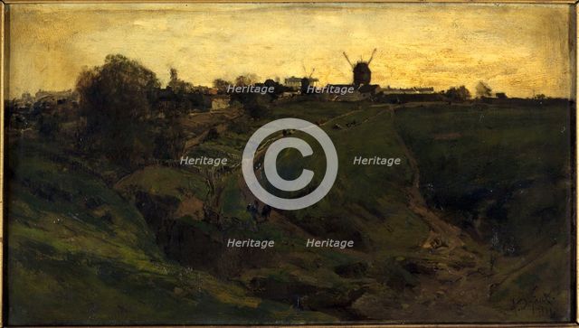 View of Montmartre, north-west side, 1881. Creator: Alexandre Defaux.