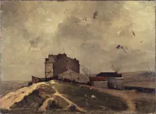 View of Montmartre, around Moulin de la Galette, 1879. Creator: Rene Billotte