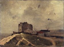 View of Montmartre, around Moulin de la Galette, 1879. Creator: Rene Billotte