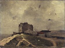 View of Montmartre, around Moulin de la Galette, 1879. Creator: Rene Billotte