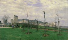 View of Montmartre from the Cité des Fleurs 1869. Artist: Alfred Sisley