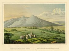 View of Morekan, a Mountain near Okhotsk, 1856. Creator: Ivan Dem'ianovich Bulychev