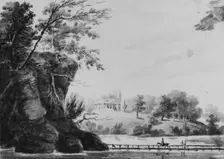 View of Morrisville, General Moreau's Country House in Pennsylvania..., Pennsylvania, 1811-ca. 1813. Creator: Pavel Petrovic Svin'in