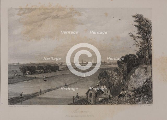 View of Moscow from the Neskuchny Garden, 1836.