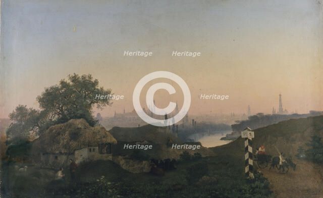 View of Moscow from the Sparrow Hills, 1853.