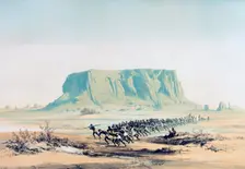 View of Mount Barkal Sudan, 1842-1845. Artist: E Weidenbach