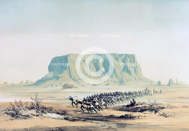 'View of Mount Barkal', Sudan, 1842-1845. Artist: E Weidenbach