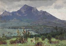 View of Mount Beshtau from the Mashuk, 1934. Creator: Boris Vasilievich Smirnov