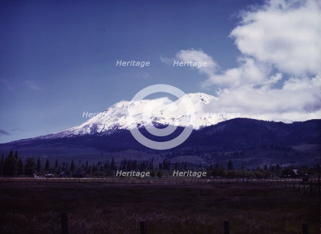 View of Mount Shasta, Calif., 1942. Creator: Russell Lee.