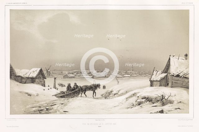 View of Mozhaysk on January 31, 1840, 1842. Creator: Adam, Jean-Victor Vincent (1801-1867).