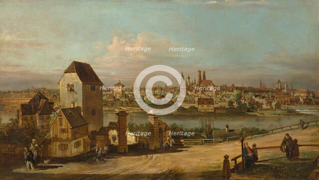 View of Munich from the east, ca 1762-1767. Creator: Bellotto, Bernardo (1720-1780).