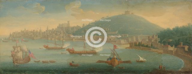 View of Naples, 1675-1750.  Creator: Circle of Gaspar van Wittell.