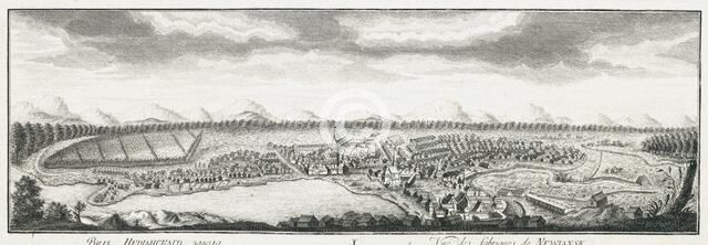 View of Nevyansk factories, ca 1735. Artist: Lürsenius, Johann Wilhelm (1704-1771)